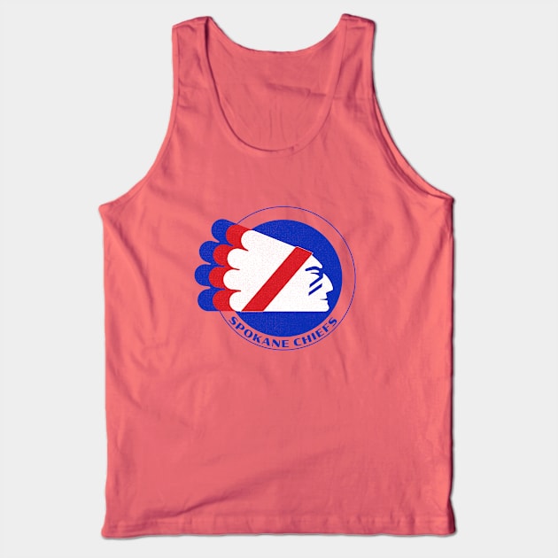 Defunct Spokane Chiefs WIHL Hockey 1982 Tank Top by LocalZonly